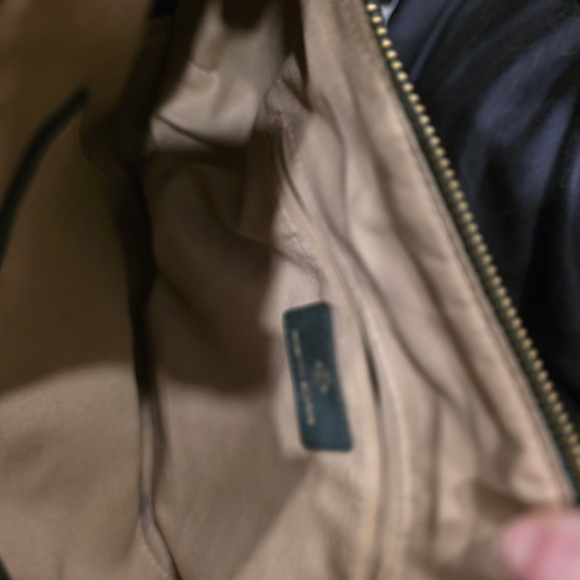 Nanette Lepore Dark Green Suede Shoulder Bag - Picture 5 of 6